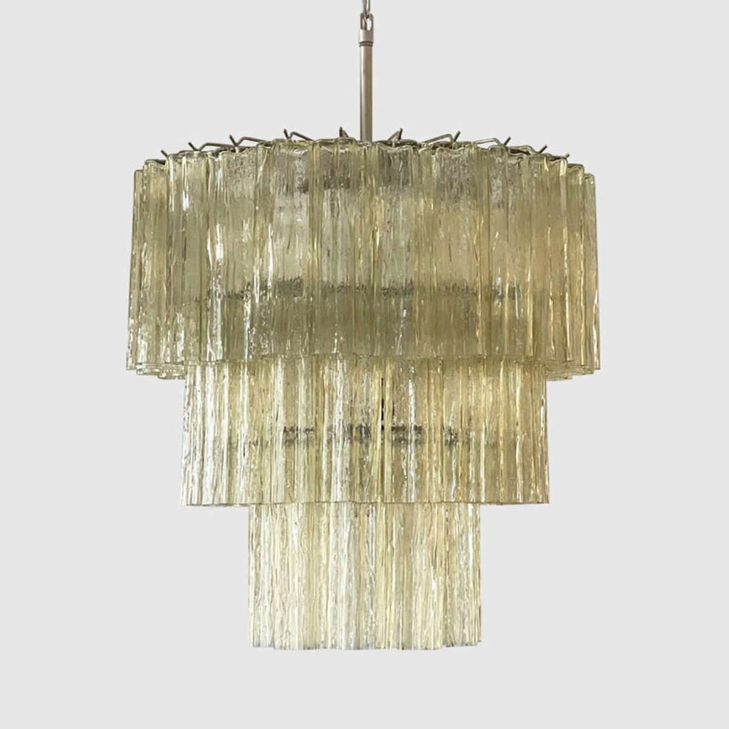 Murano Tubes Chandelier 25"