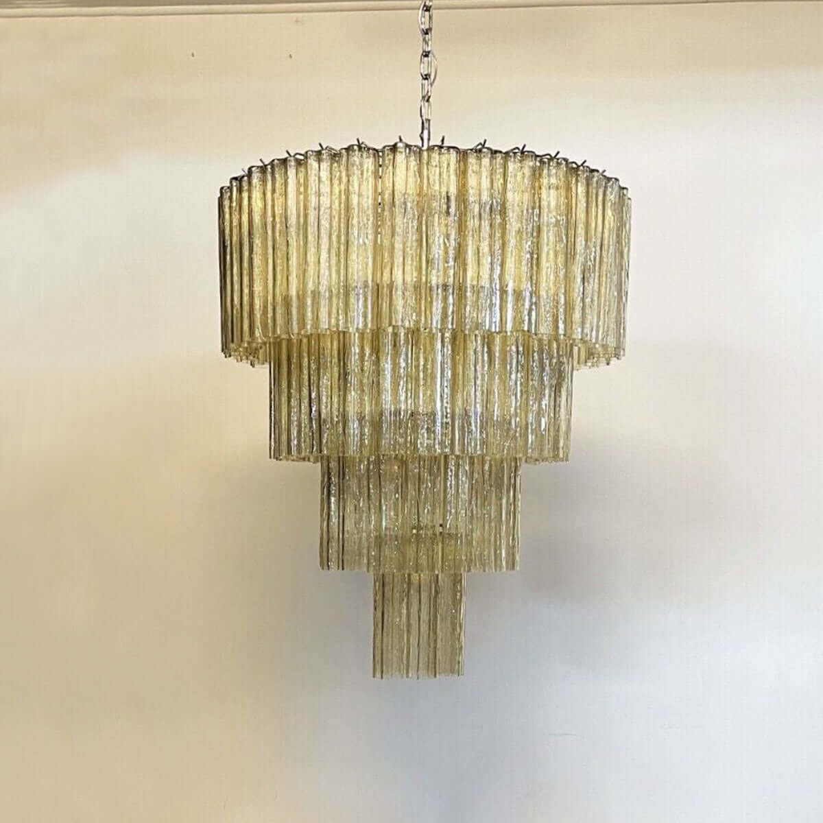 Murano Tubes Chandelier 31.5"