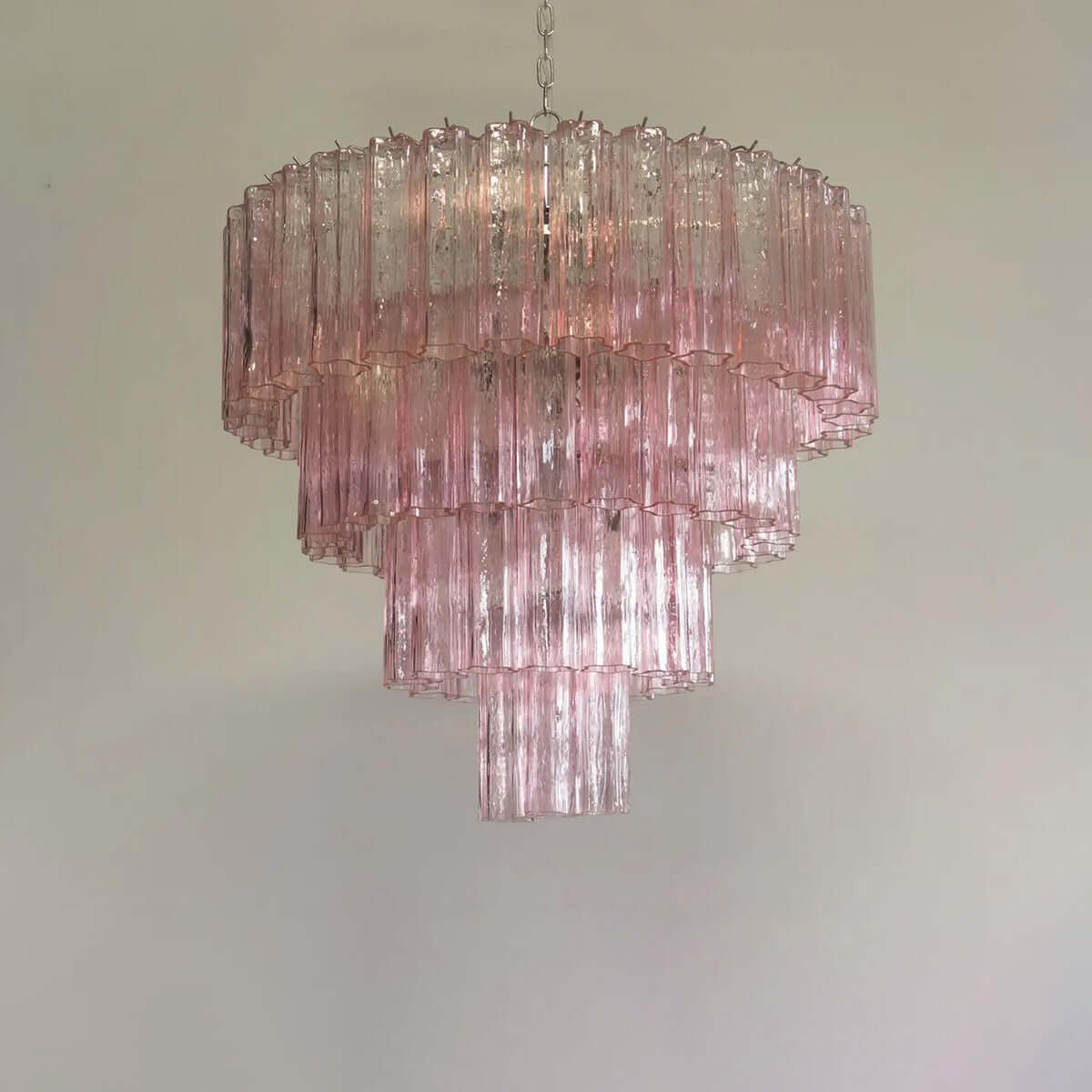 Murano Tubes Chandelier 31.5"