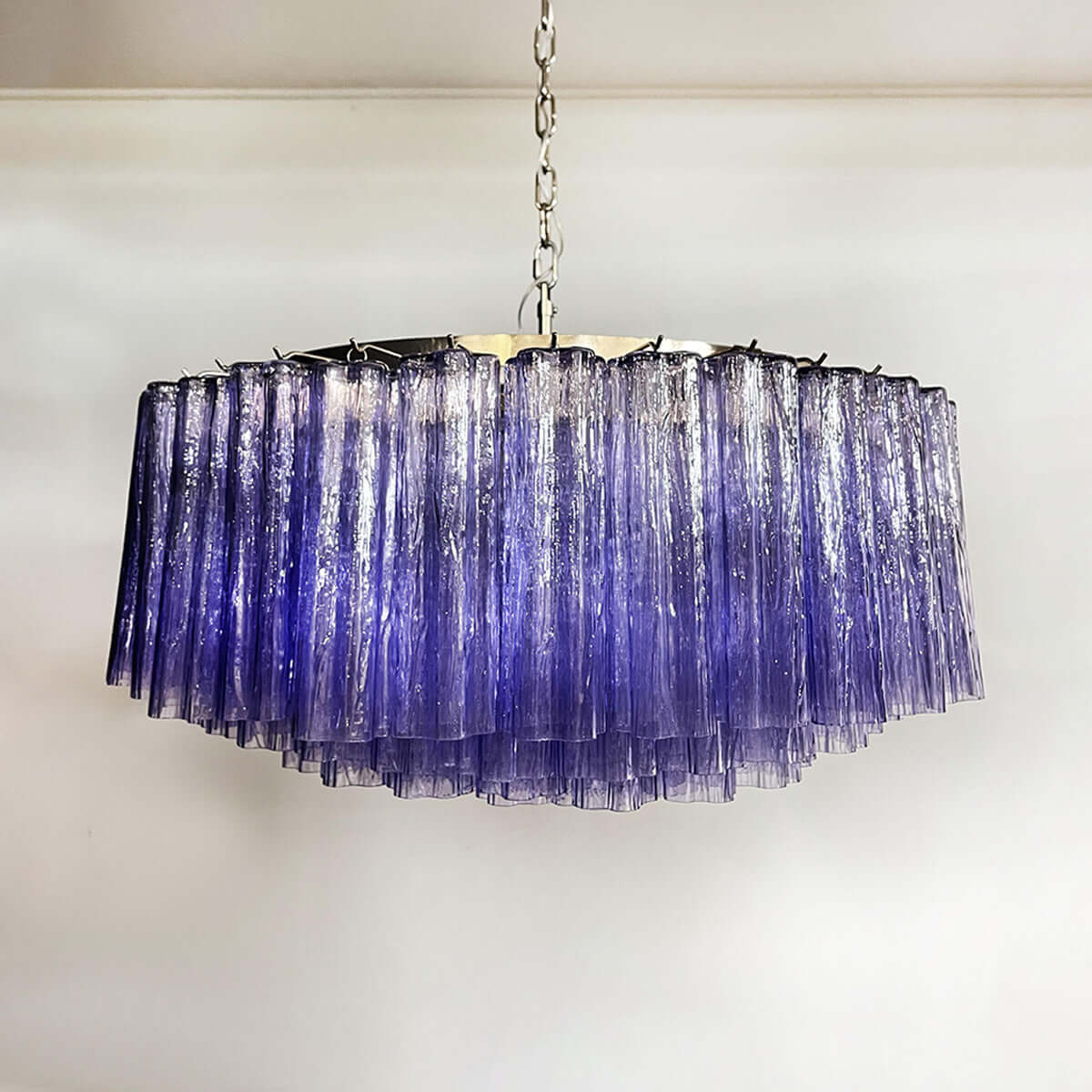 Murano Tubes Chandelier 33"
