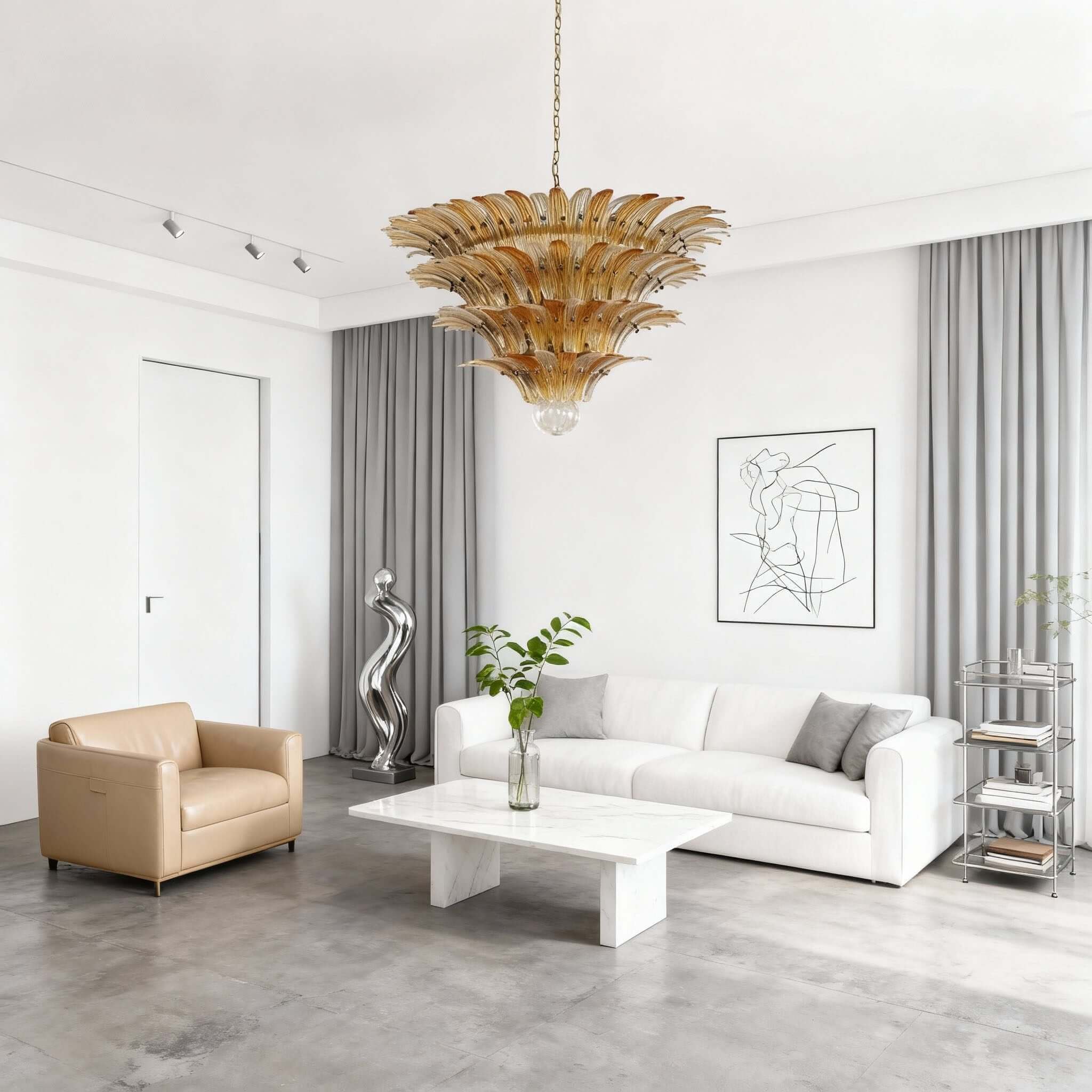 Murano Palmette Chandelier