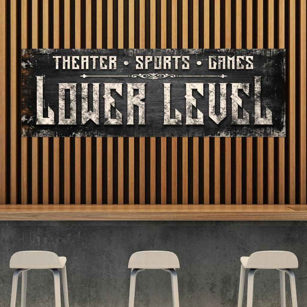 Lower Level Sign