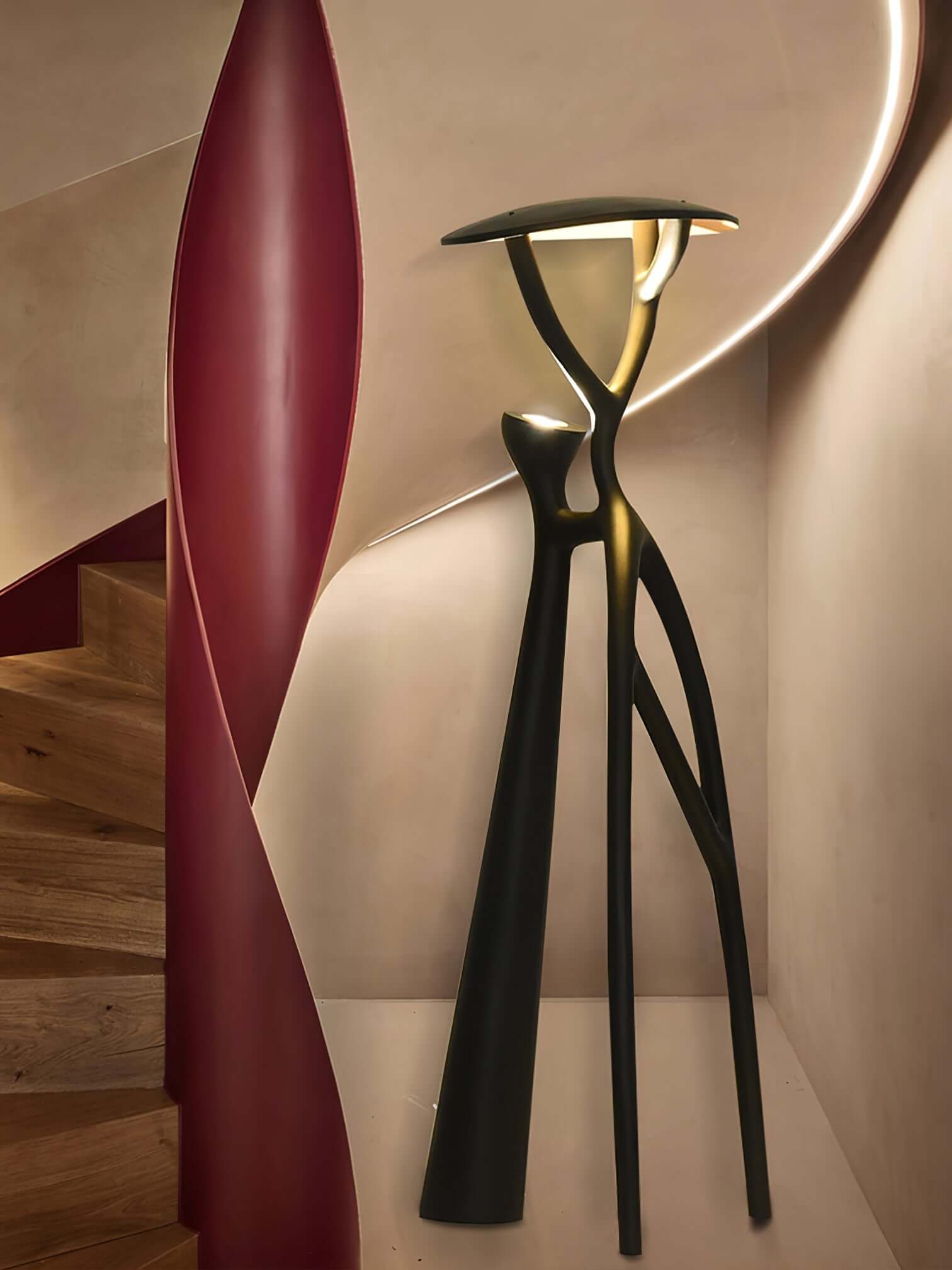 Nivaro Resin Floor Lamp