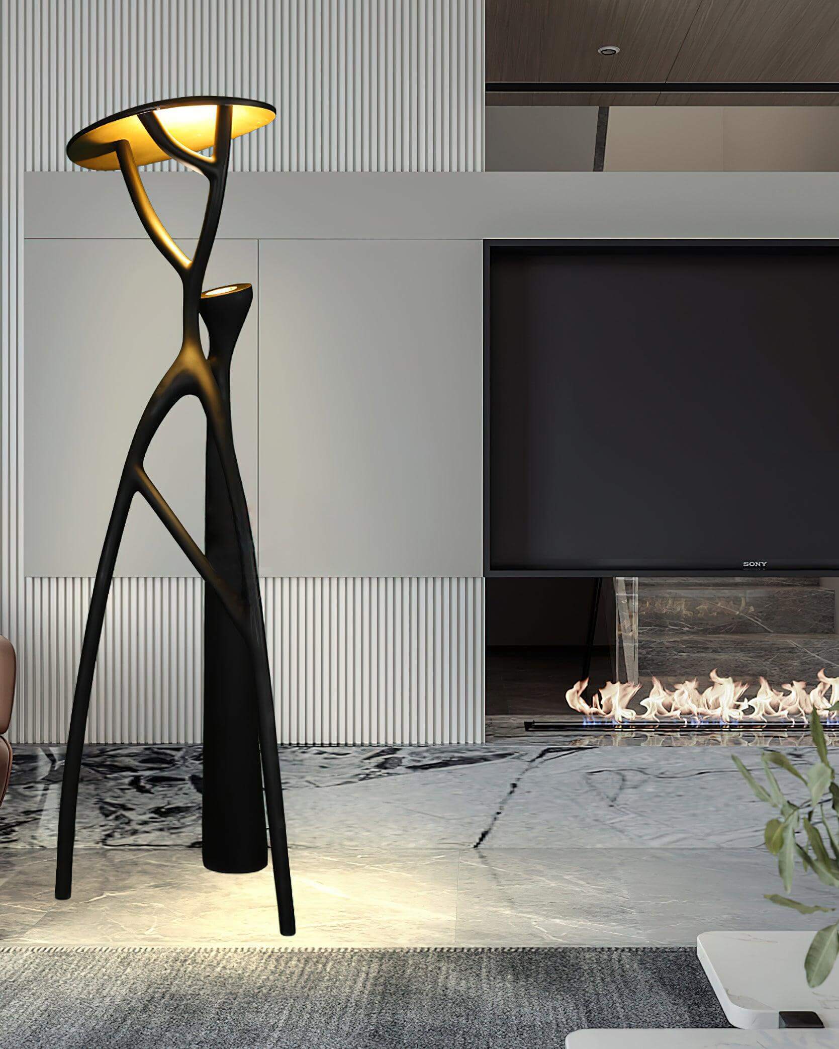 Nivaro Resin Floor Lamp