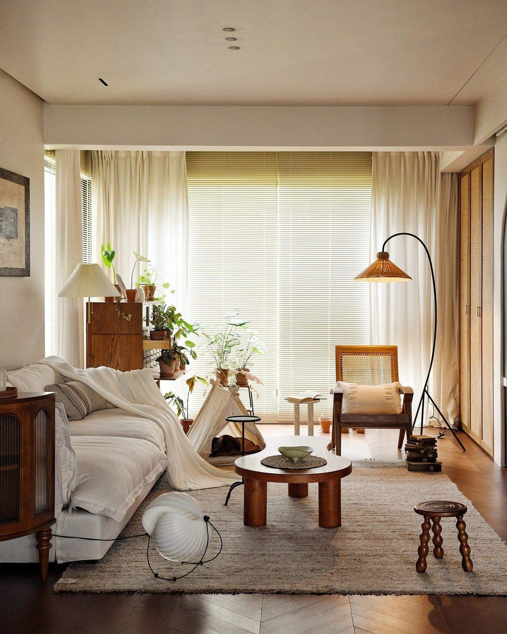 Nordic Woven Floor Lamp
