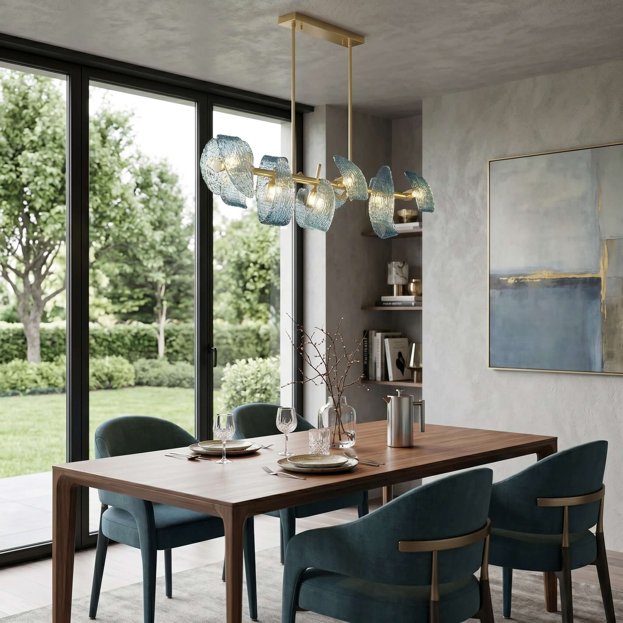 Petal Blue Chandelier