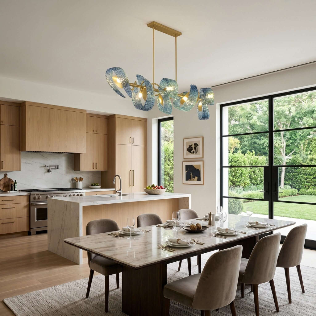 Petal Blue Chandelier
