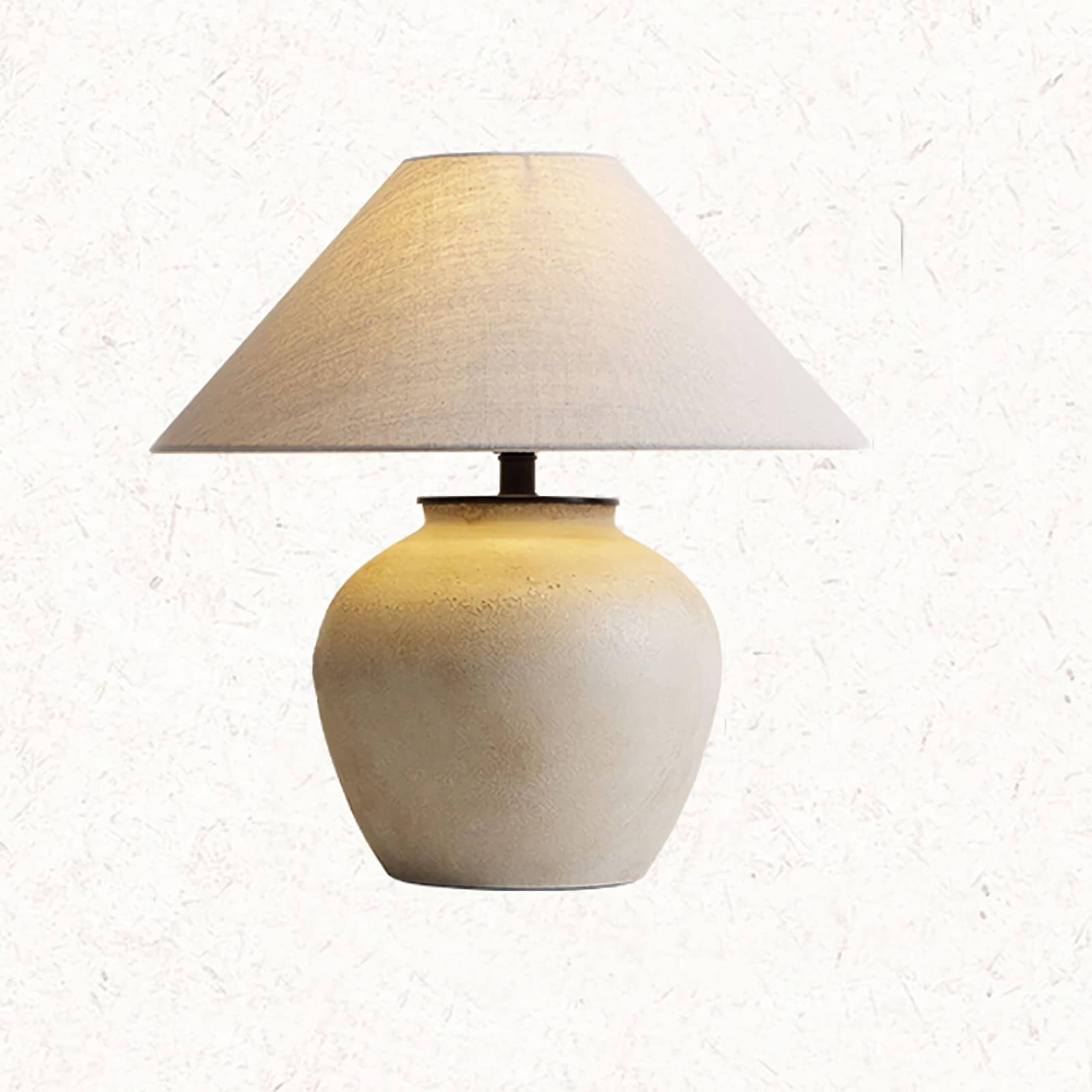Retro Ceramic Jar Table Lamp