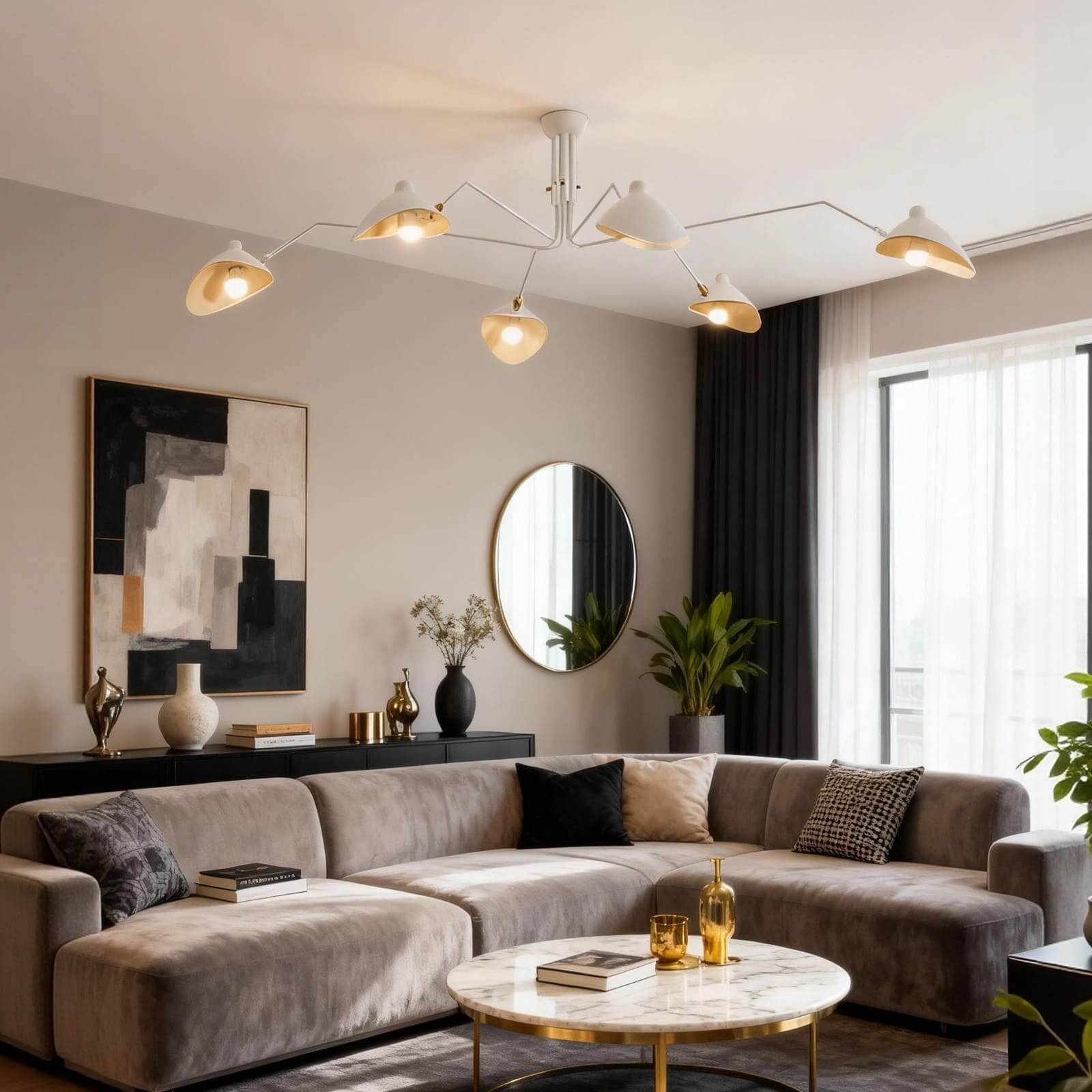 Serge Mouille Ceiling Light