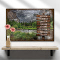 Lake Family Name Sign