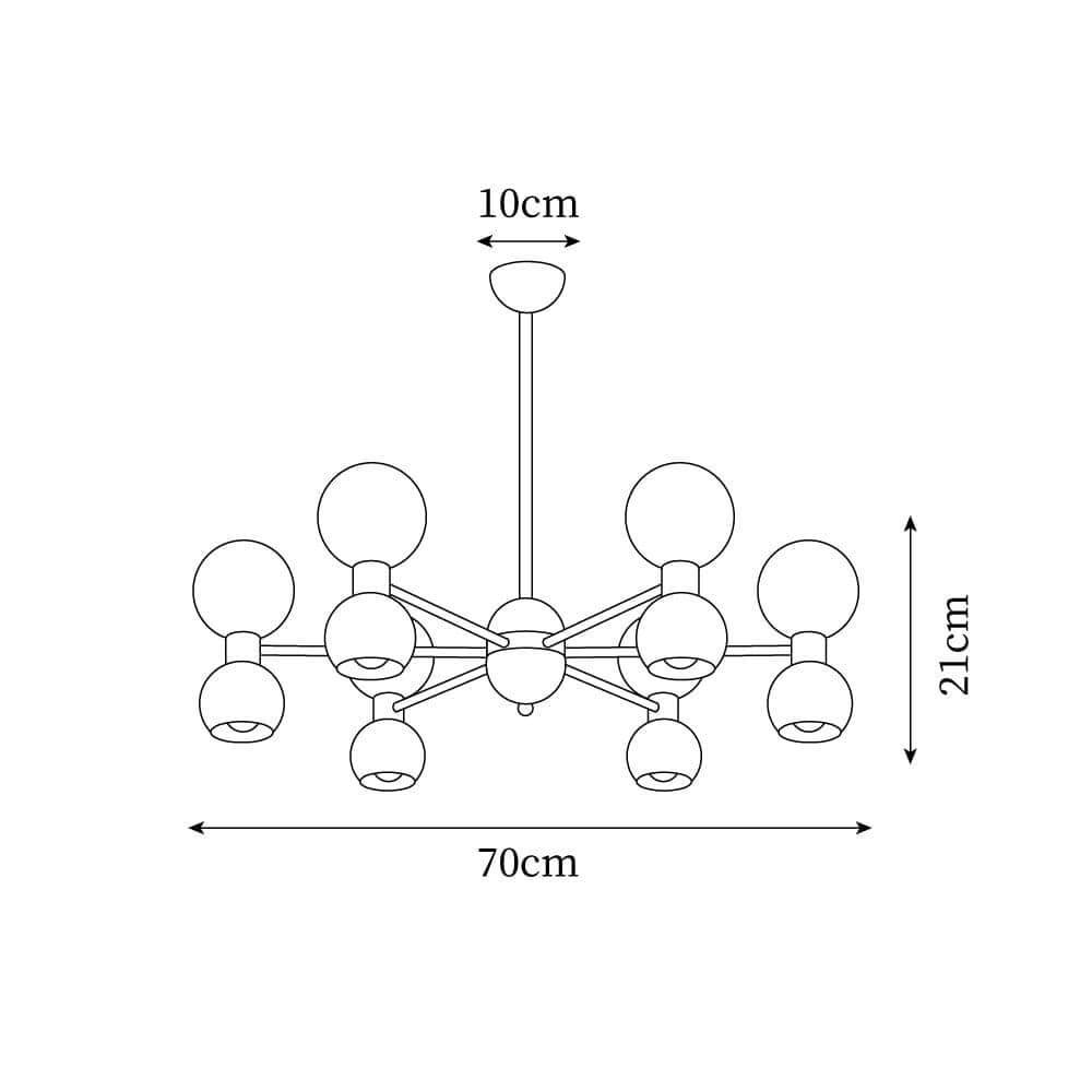 Vera Bicolor Chandelier