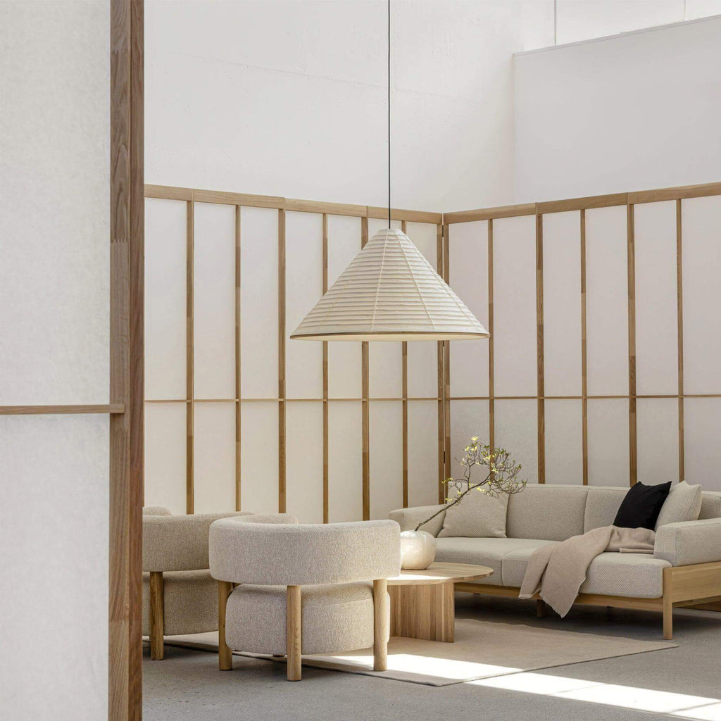 Washi Paper Hat Pendant Lamp