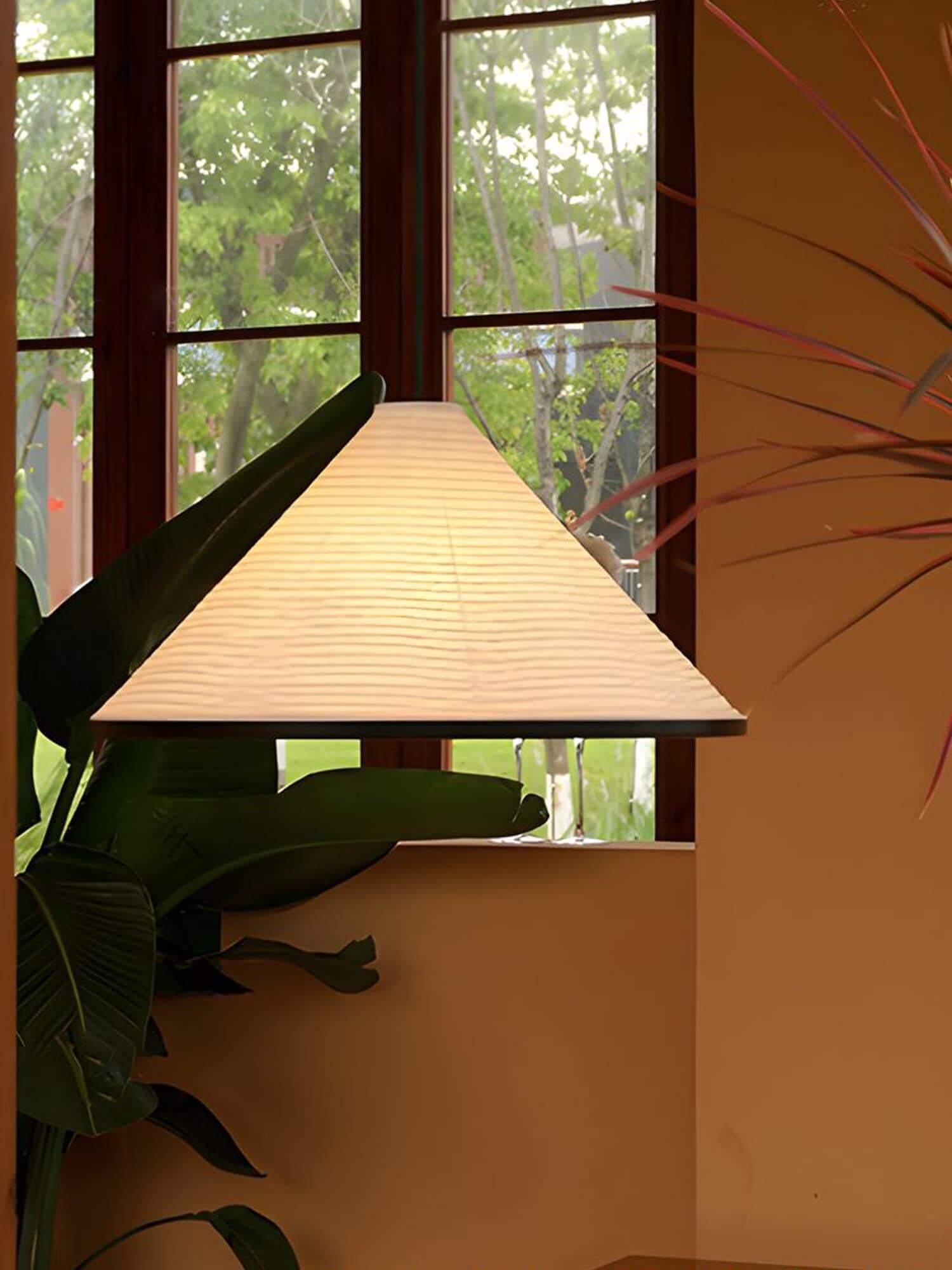 Washi Paper Hat Pendant Lamp