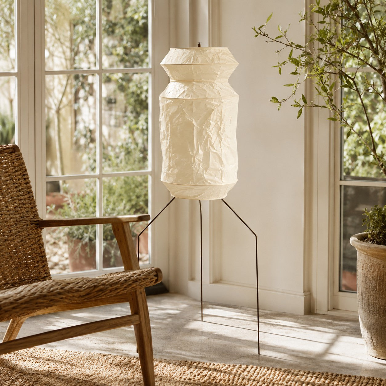 Washi Paper UF3-L6 Floor Lamp