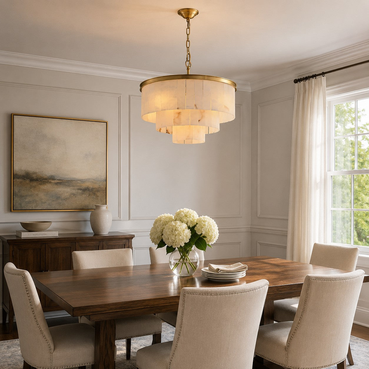 Windham Alabaster Chandelier