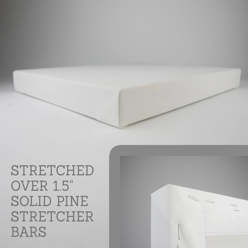 Green Pine Tree Forest. Foggy Nature Wall Art Prints