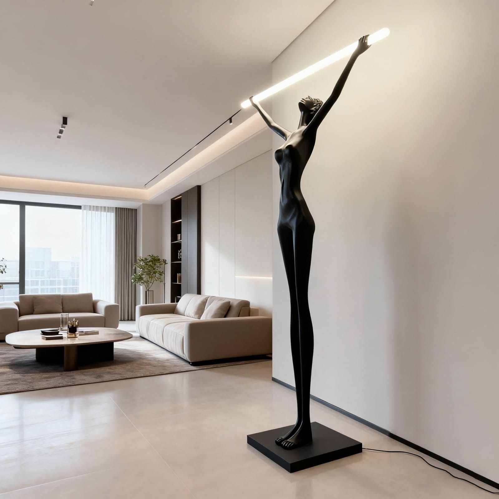 Yuvita Sculpture Floor Lamp