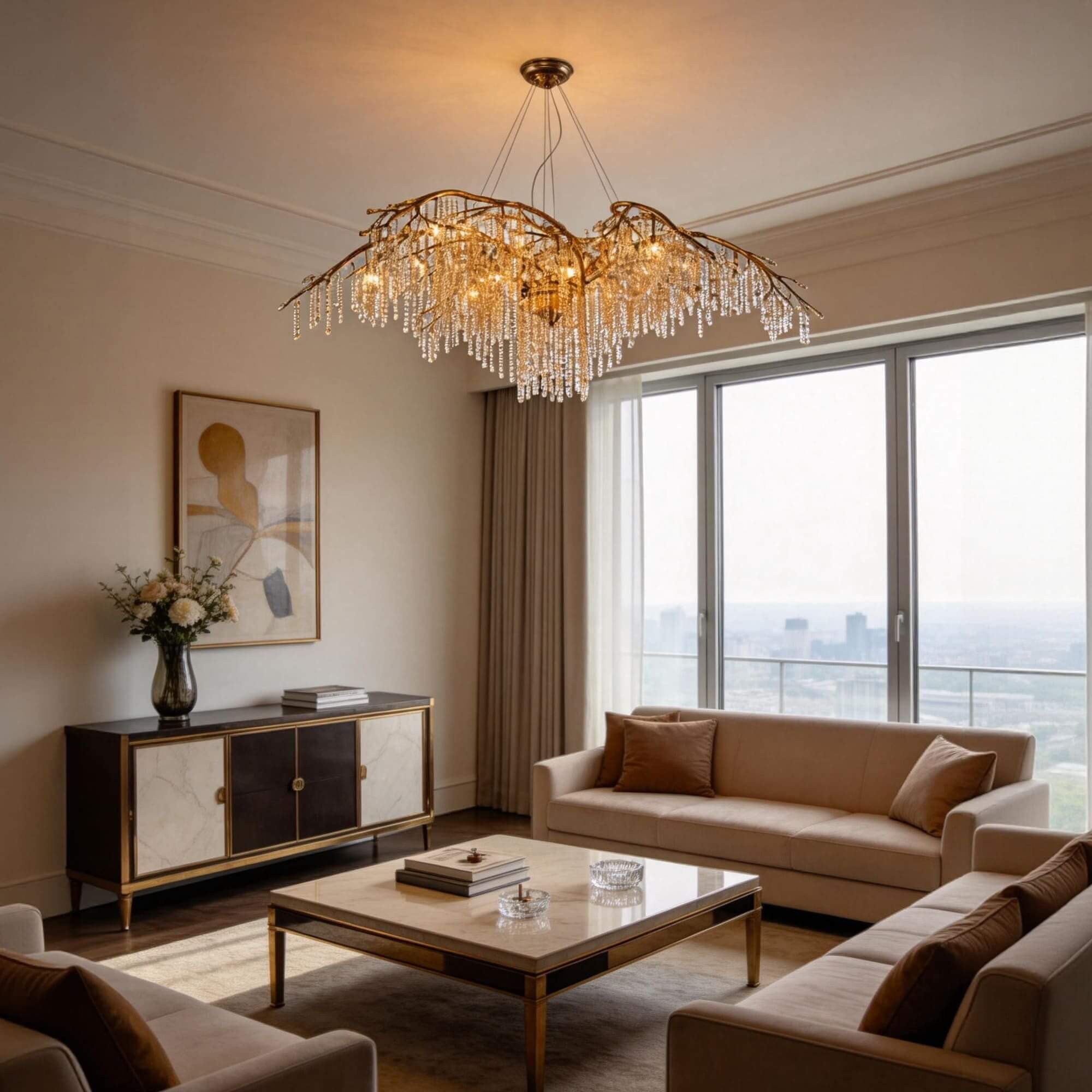 Zirvona Crystal Chandelier