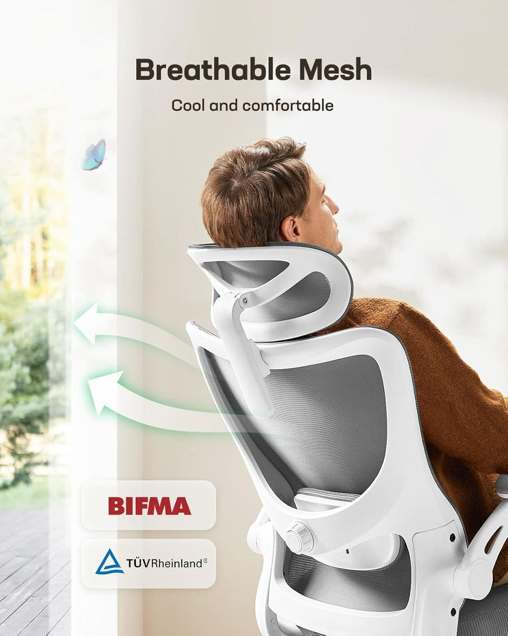 Ergonomic Mesh Office Chair With Adjustable Lumbar Support