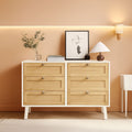 Six Drawer White Dresser For Bedroom And Hallway Storage