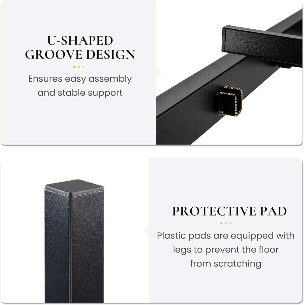 Twin Platform Bed Frame With Under Bed Storage Industrial Style