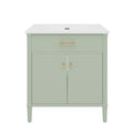 Bathroom Vanity With Sink, Soft Close Doors And Adjustable Shelf