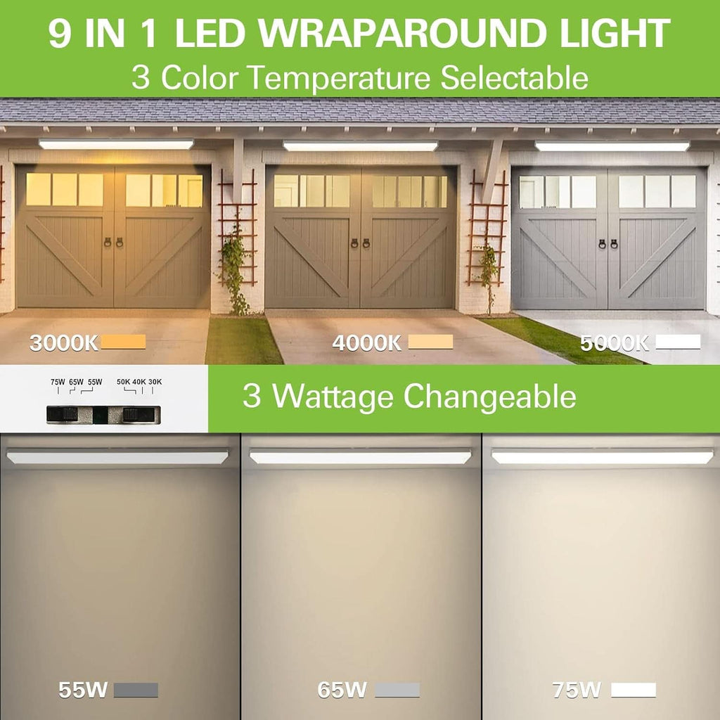 4 Foot LED Wraparound Light With Selectable Wattages