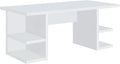 Alice 71 Inch White Modern Home Office Desk With 4 Shelves