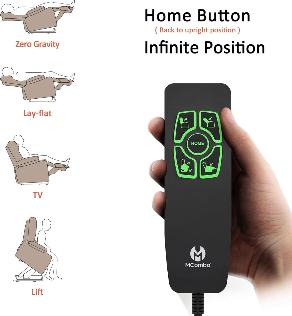 Large Power Lift Recliner With Massage And USB Ports