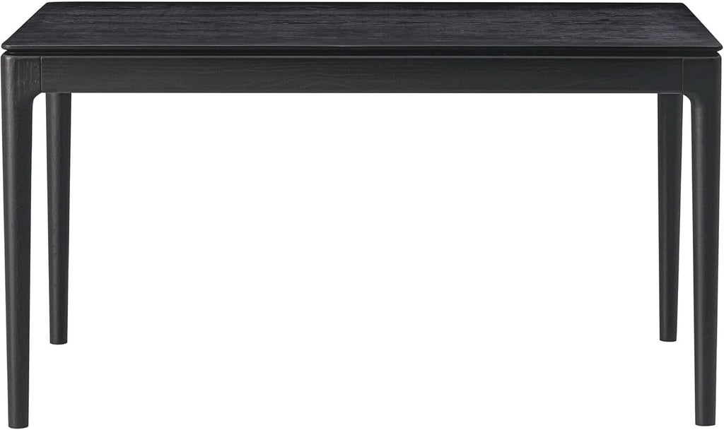 Mingle 55 Inch Modern Rectangular Dinner Table Burnt Black