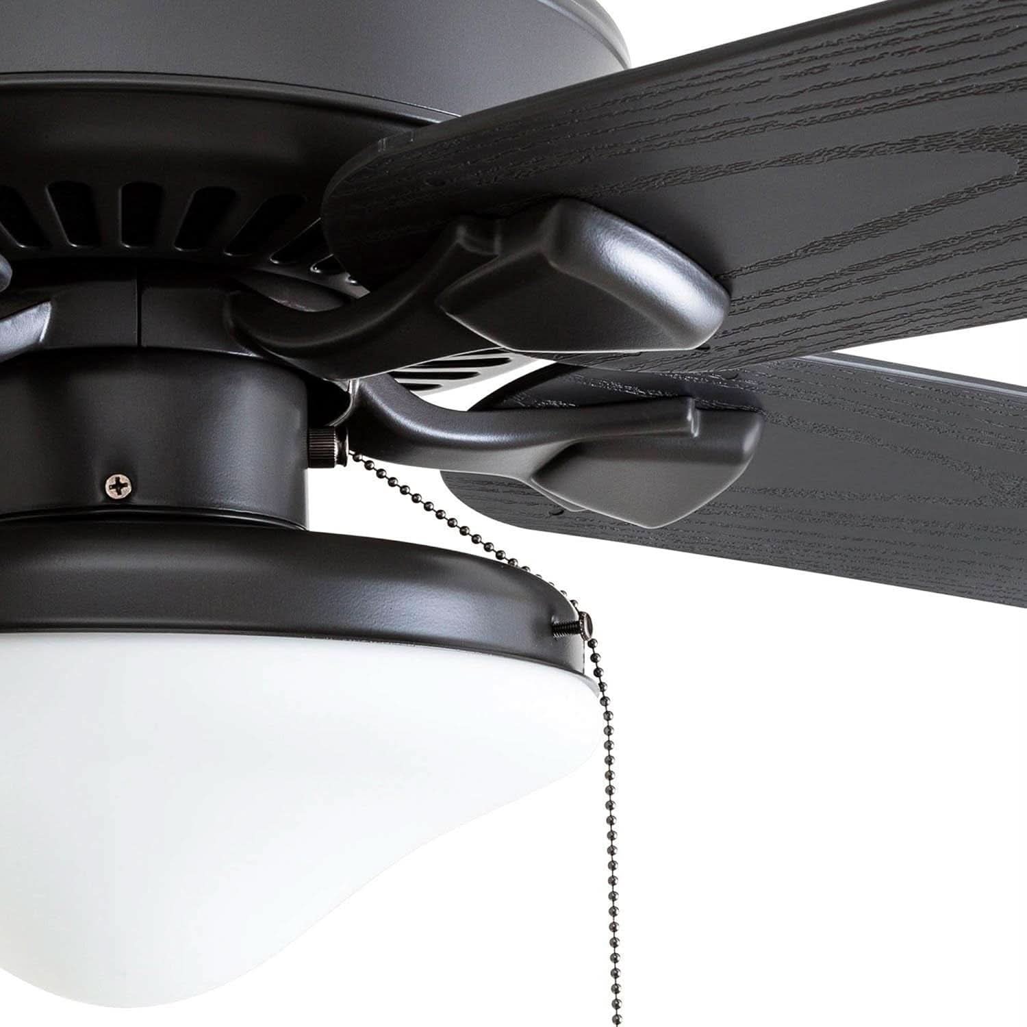 Belmar 52 Inch Bronze Damp Rated Ceiling Fan LED Light