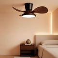 22 Inch Quiet Ceiling Fan With LED Light And Remote