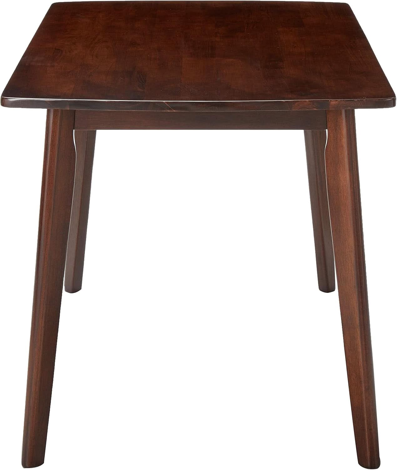 Shaye Walnut Dining Table Solid Wood 47.2 Inch Length