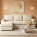 Comfy 108 Inch Modular Sectional Sofa With Ottoman