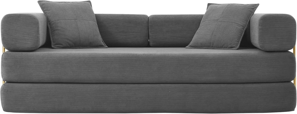 Convertible Sofa Bed with Adjustable Armrests and Comfort
