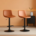 Adjustable Mid Century Swivel Bar Stool Set Of 2 For Kitchen