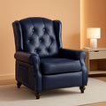 Wingback Recliner Chair With Massage And Heat PU Leather