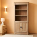 Palladia Library With Doors Bookcase Split Oak 71H