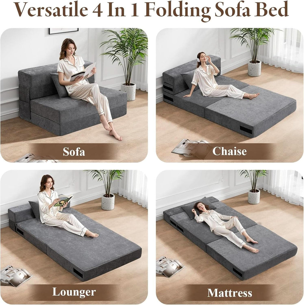 Twin Memory Foam Convertible Sofa Bed PremiumEdition