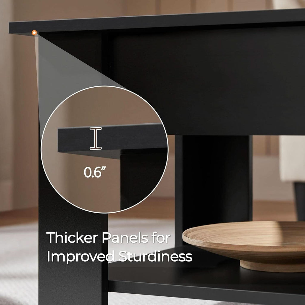 Lift Top Coffee Table With Hidden Compartment 47.5 Inch