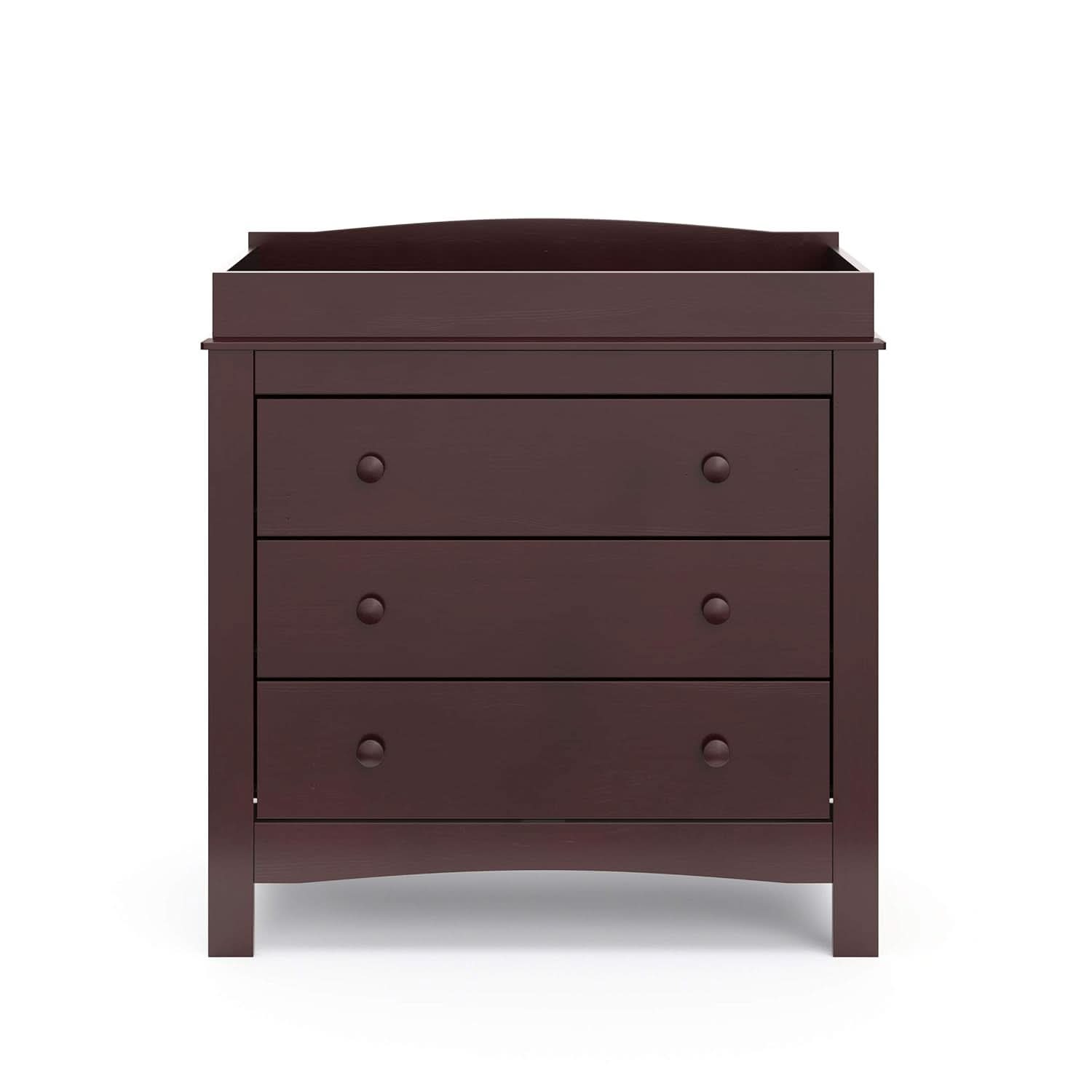 Noah 3 Drawer Dresser With Changing Top Espresso Finish
