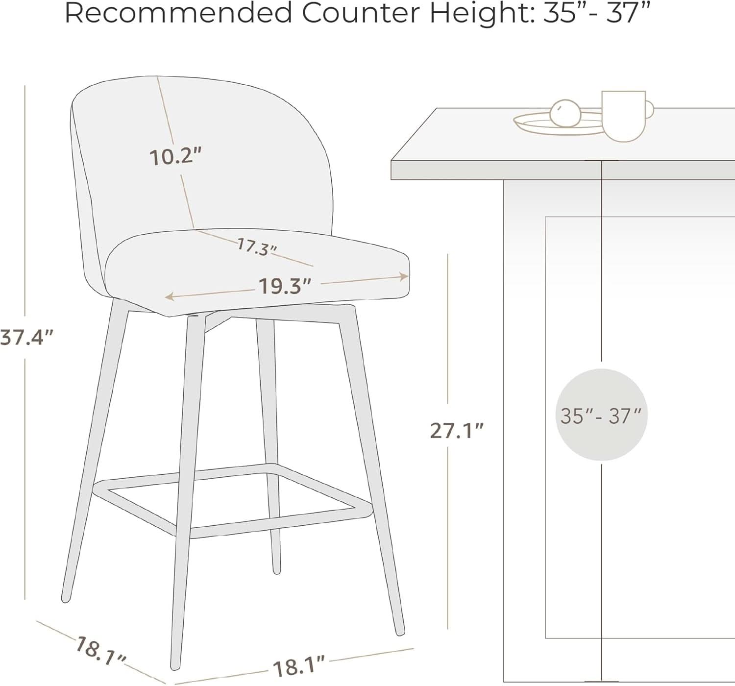 Counter Height Bar Stools 3 Pack Blue Faux Leather Swivel
