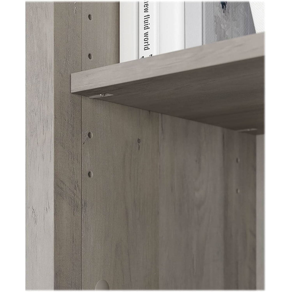 Salinas 63 Inch High Bookcase Driftwood Gray Modern