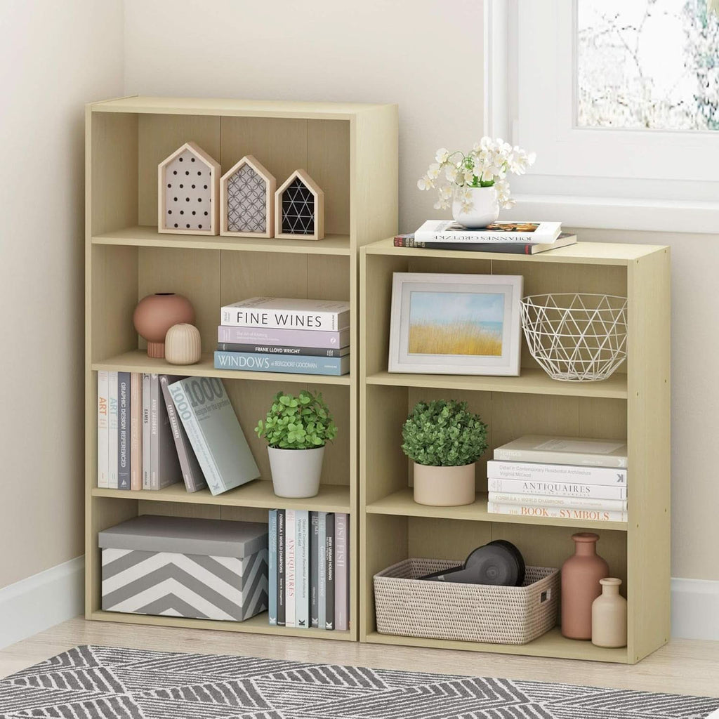 Pasir 3-Tier Open Shelf Bookcase Maple 22.7W X 9.7D X 31.5H