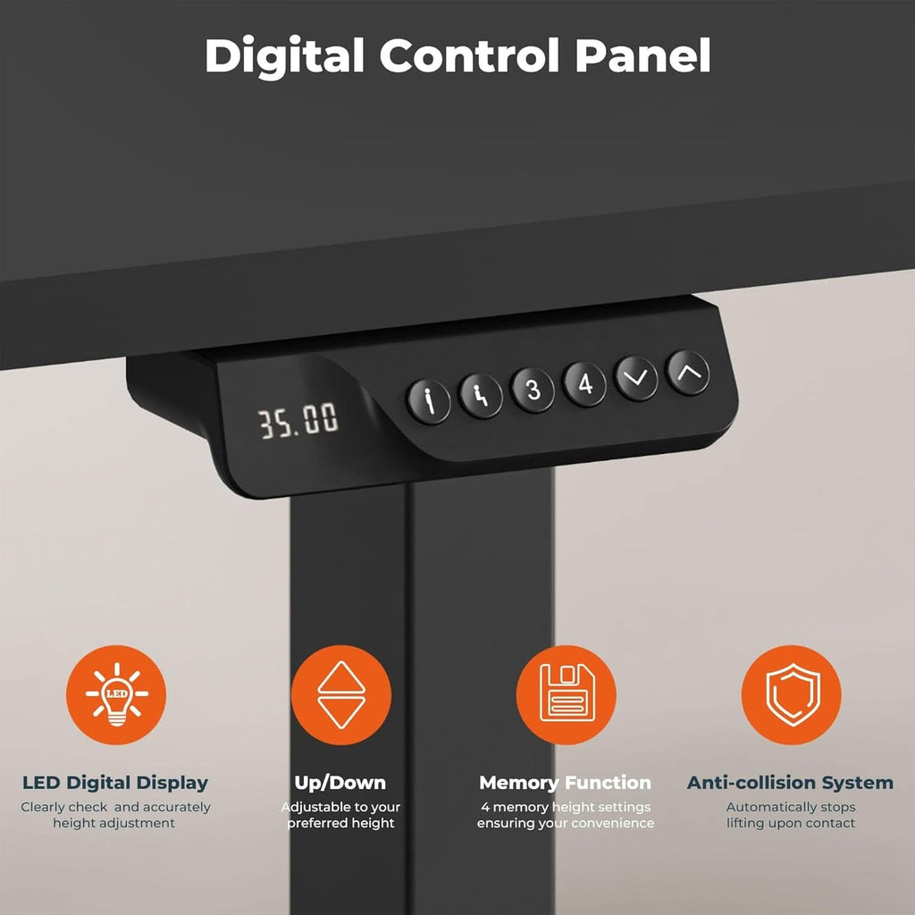 Electric Dual Motor Standing Desk with Adjustable Height