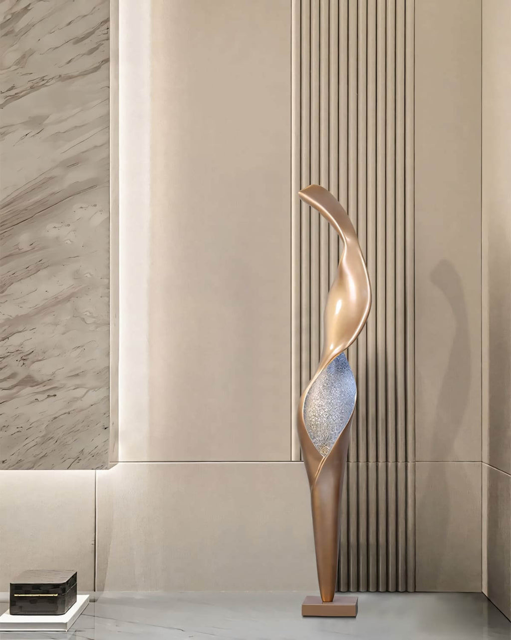 Torch Sculpture Floor Lamp