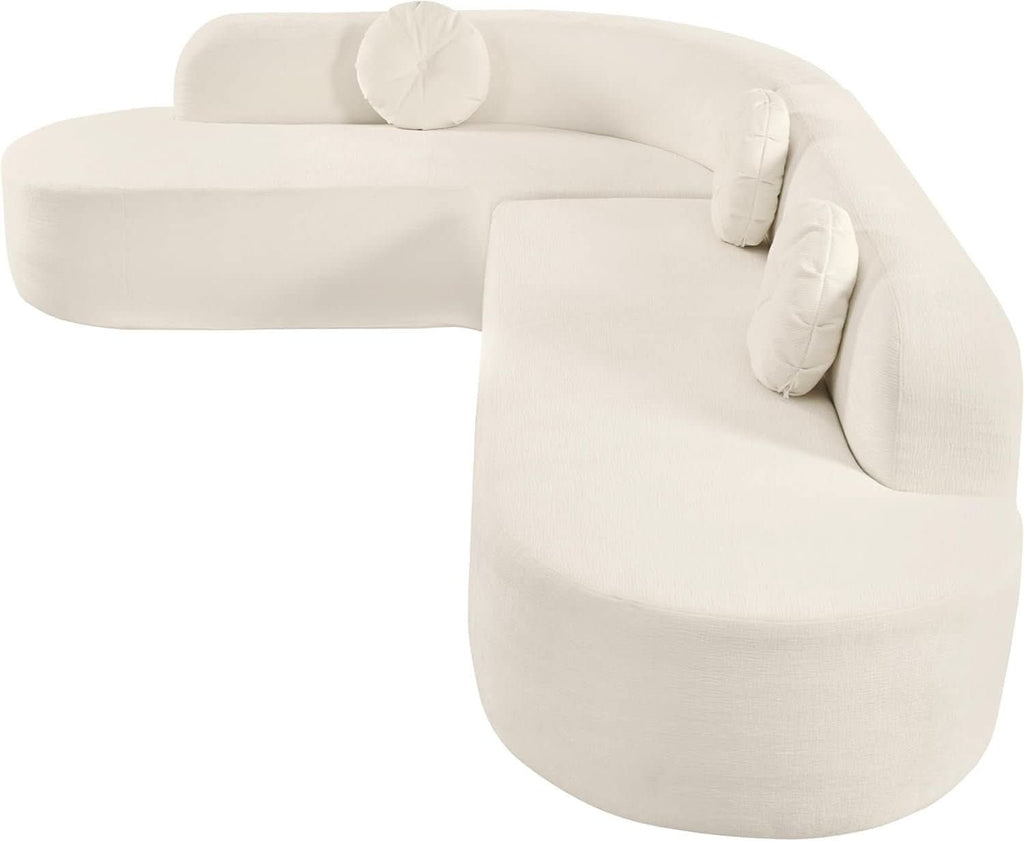 Extra Large Sectional Sofa with Elegant Curved Design