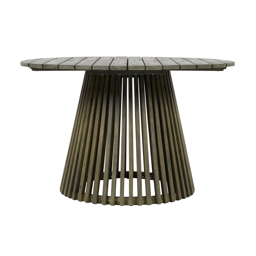 Patio Set Outdoor Acacia Wood Furniture Sets - Modern Club Chair Conversation Sets with Patio Dining Table