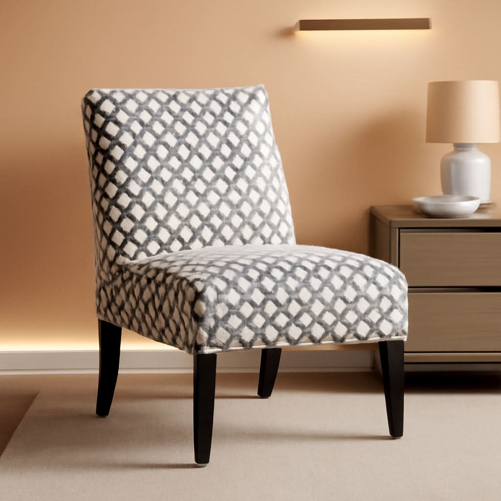 Grey Geometric Accent Chair Christopher Knight Home Living Room Furniture