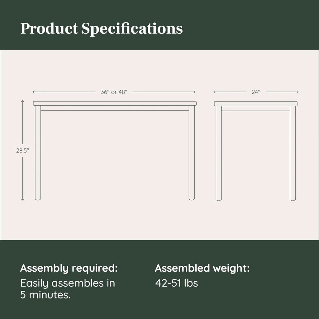Functional Home Office Desk with Effortless Assembly Design